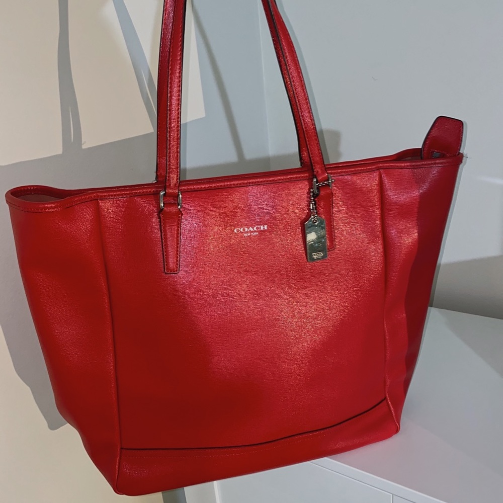 Coach Red Tote